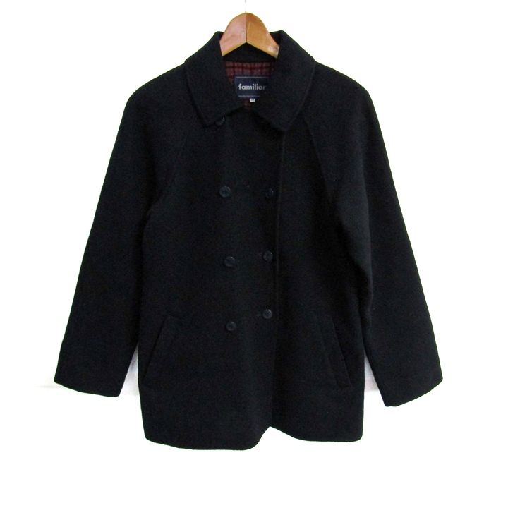 ファミリア ウールコート ダブルボタン アウター キッズ 女の子用 160
