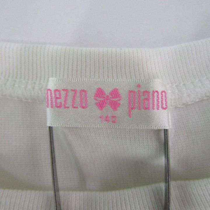 メゾピアノ レイヤード風ワンピース 半袖 ギンガムチェック トップス