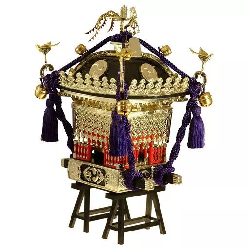 中古】プラモデル 模型 1/8 江戸神輿 黒塗り紫紐 - メルカリ