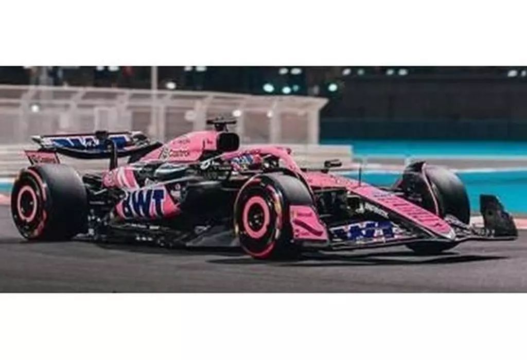 新品】ミニカー 1/64 BWT Alpine F1 Team A524 #61 Abu Dhabi GP 2024