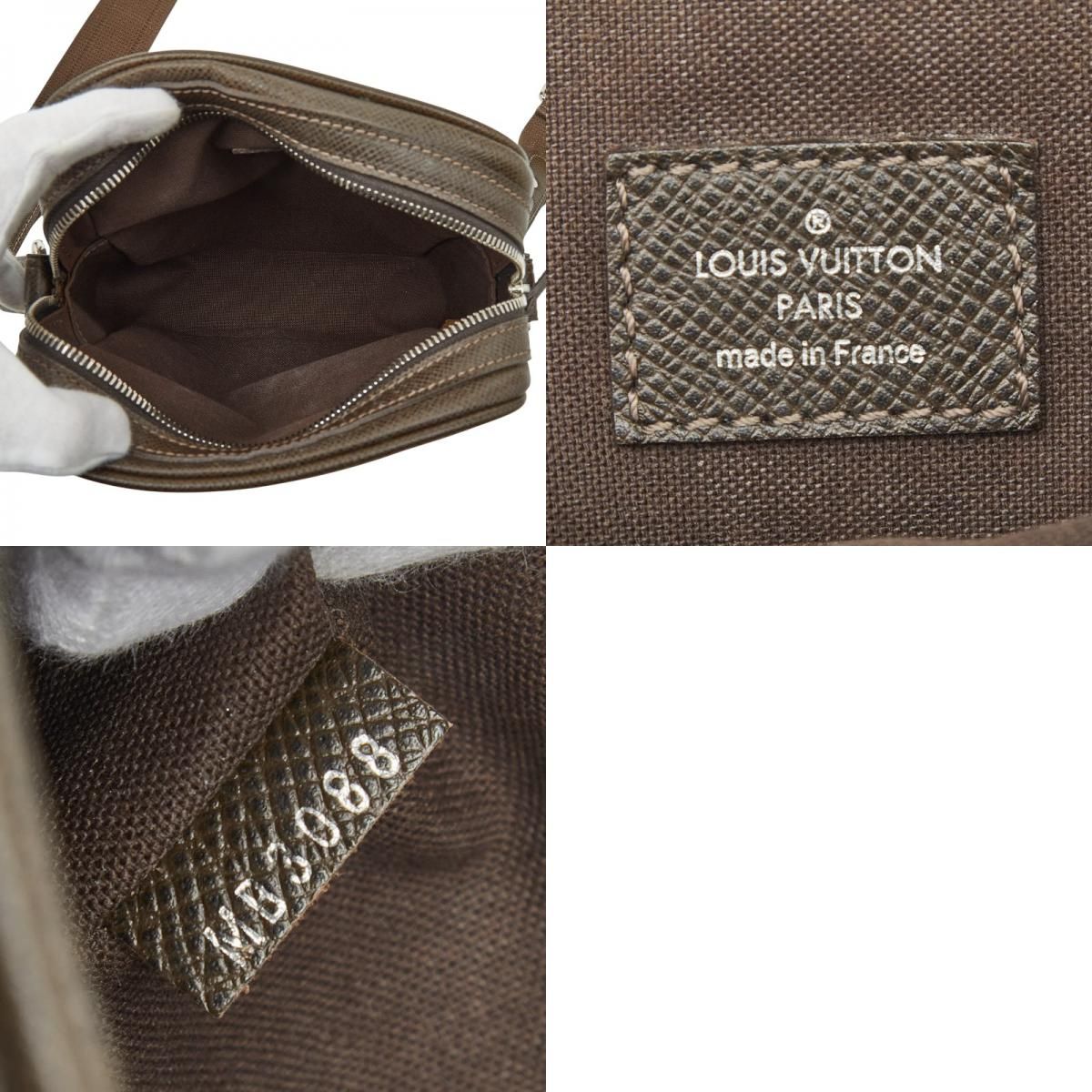 ルイ ヴィトン タイガ ディミトリ M32468 グリズリ ブラウン レザー