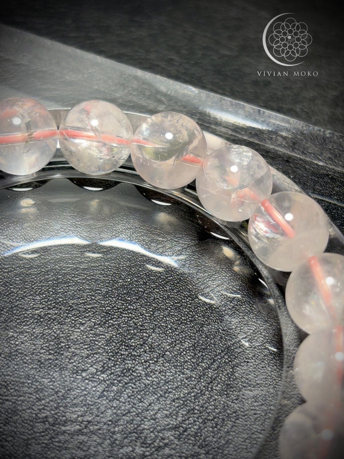 💎天然石 ✨️ （癒しのお守り）レア✨🌈虹有✨️ ピンクアゼツライト