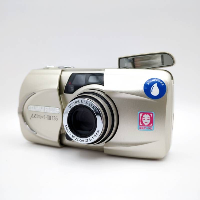 OLYMPUS μ-Ⅲ 135 コンパクトフィルムカメラ 美品 リモコン付 動作確認
