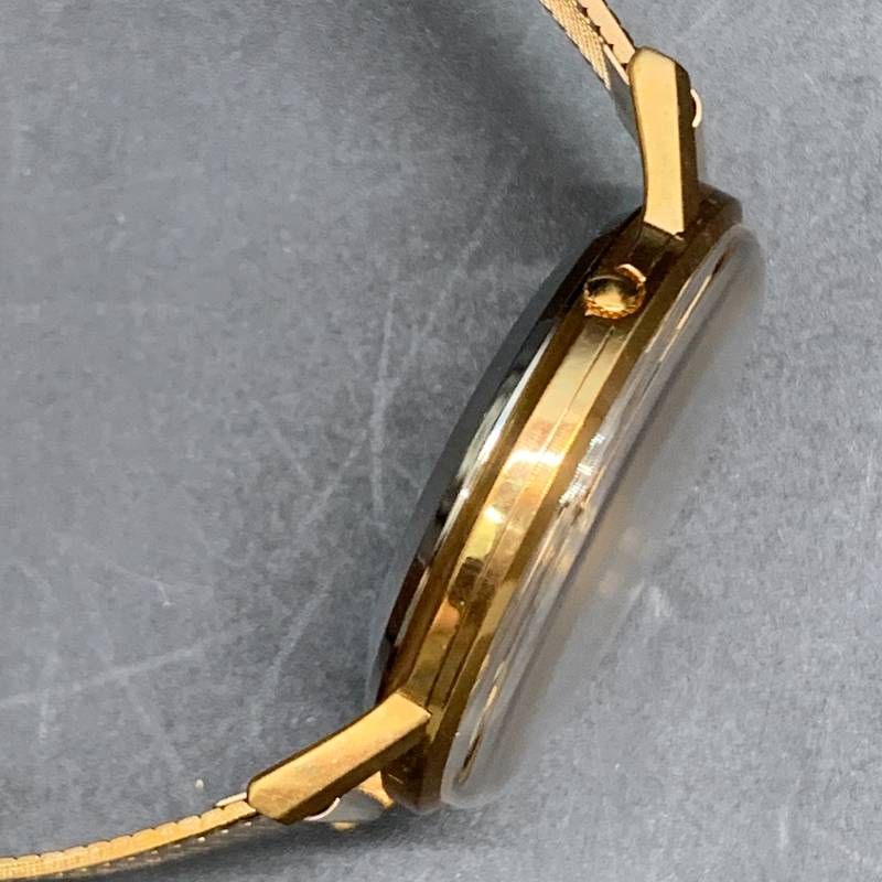 R321可動 セイコーマチック ゴールドカラー自動巻き腕時計 ダイア