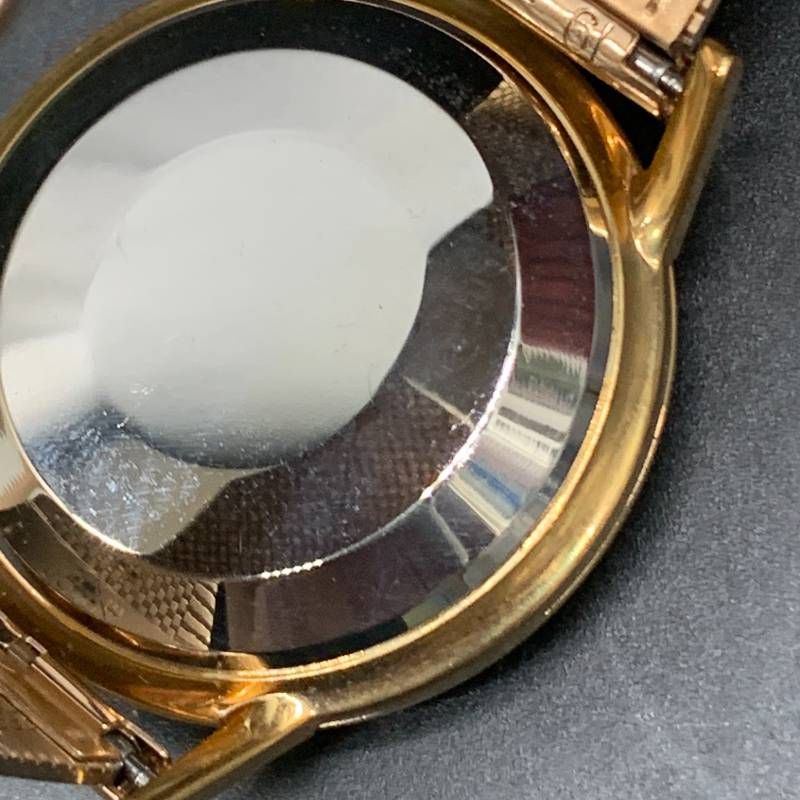 R321可動 セイコーマチック ゴールドカラー自動巻き腕時計 ダイア