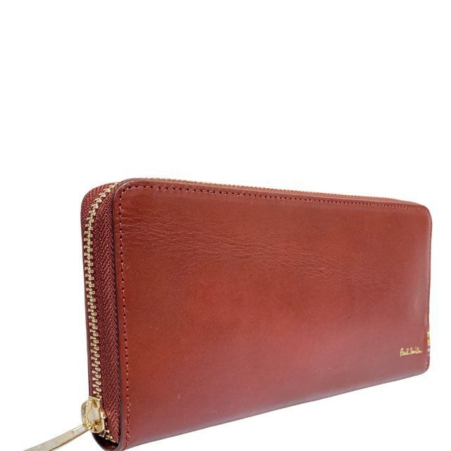 ポールスミス　長財布　マルチカラー　ラウンドファスナー　ロゴプリント　レザー 楽天市場】Paul Smith ポールスミス小銭入れ付き2つ折り長財布ラウンド