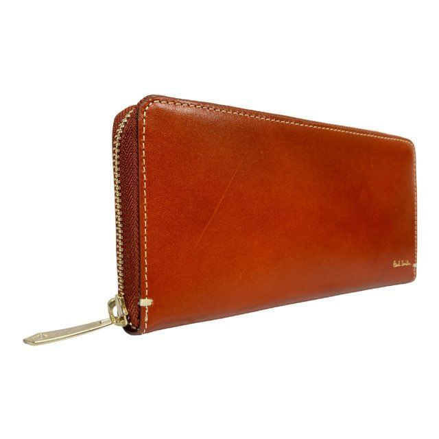 未使用 ポールスミス ラウンドファスナー 長財布 PSQ146 ブラウン