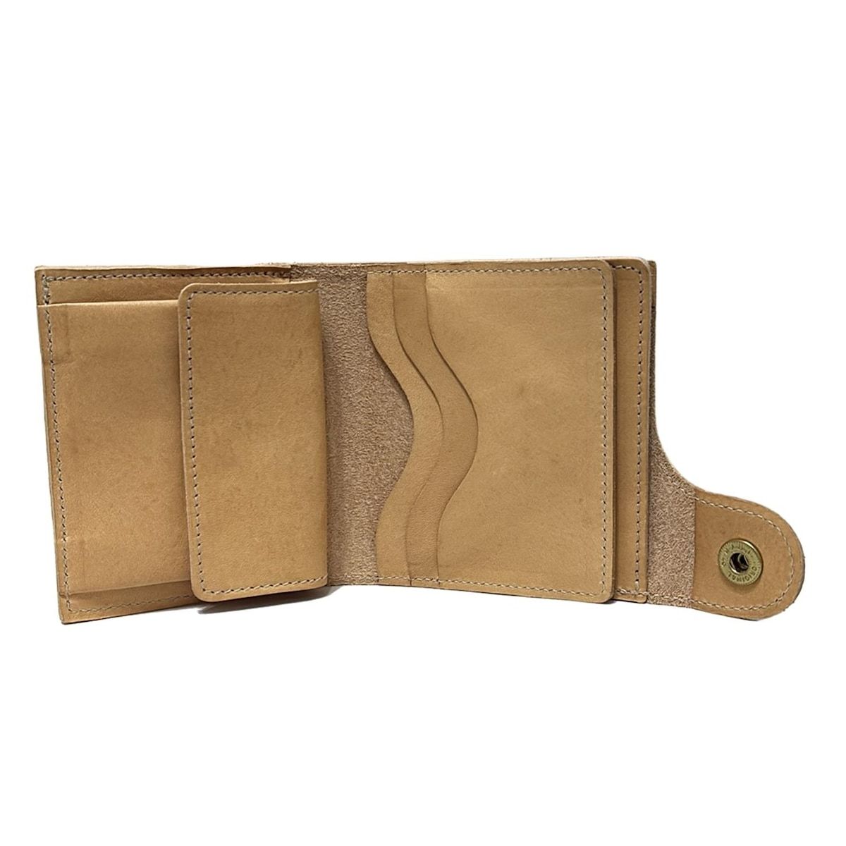 IL BISONTE 二つ折り財布 ベージュ IL BISONTE(イルビゾンテ) 2つ折り財布美品 - ベージュ レザー - メルカリ