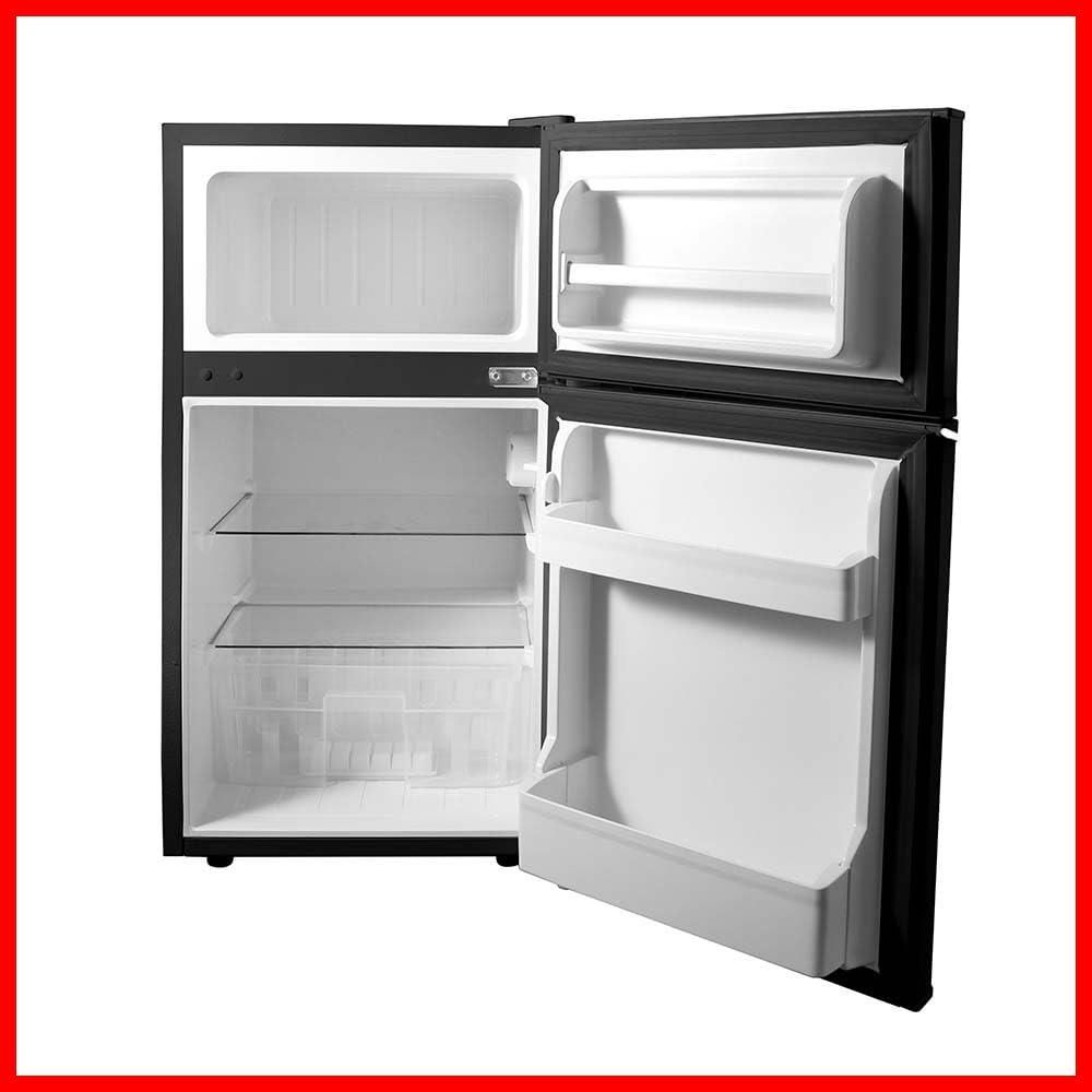 冷蔵庫冷凍庫 ブラック 87L 冷蔵庫 87L 小型 一人暮らし 2ドア 幅46cm HDL-87D ブラック 7299255