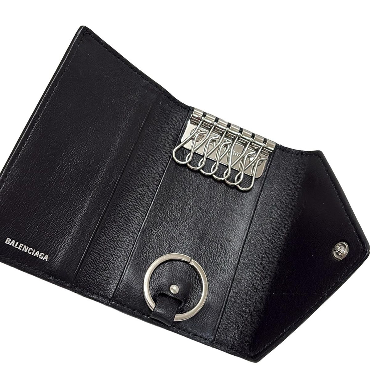 【極美品】BALENCIAGA キーケース 4連キーケース レトロ感満載 極美品】BALENCIAGA キーケース 4連キーケース レトロ感満載