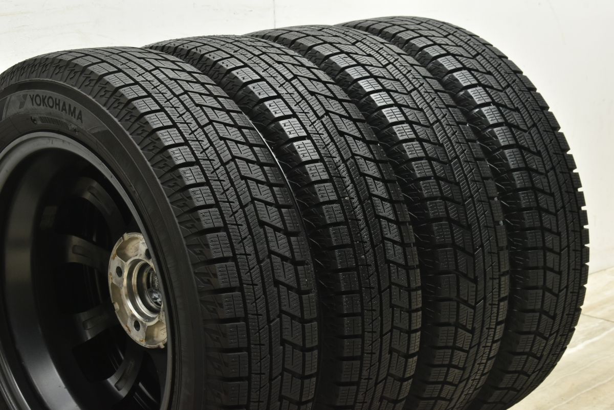 ななし専用です送料無料バリ溝215/70R16 100Qヨコハマ アイスガード バリ溝 美品】TEAD 15in 4.5J +45 PCD100 ヨコハマ アイスガード iG60