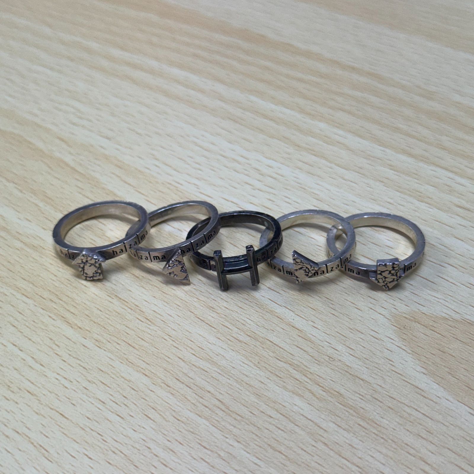 ha|za|ma 解き明かされる5連リング シルバーリング 指輪 ハザマ