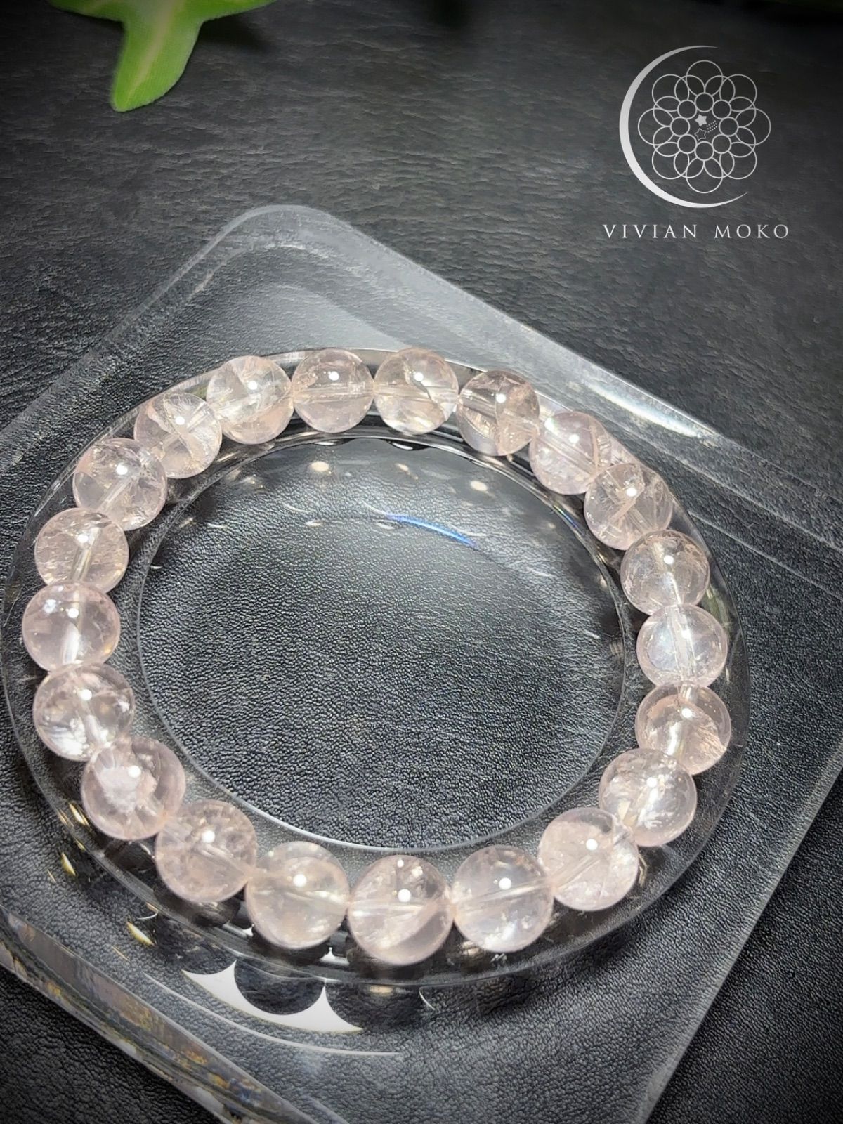 💎天然石 激レア✨🌈虹有✨️高品質✨️高透明✨️桜色 ピンクアイリス