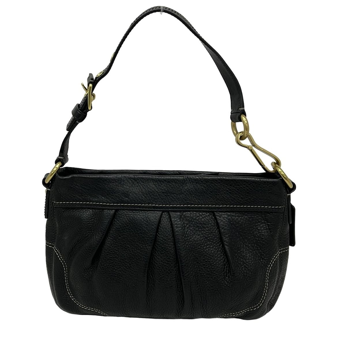 COACH(コーチ) ショルダーバッグ - 12917 黒 レザー - メルカリ