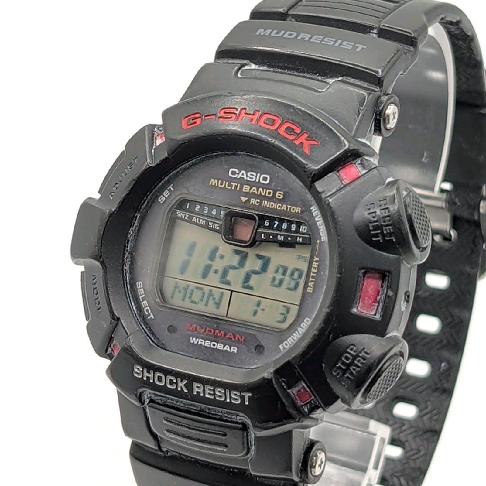 CASIO G-SHOCK MUDMAN GW-9010 Watch Solar Men's Black digital Round