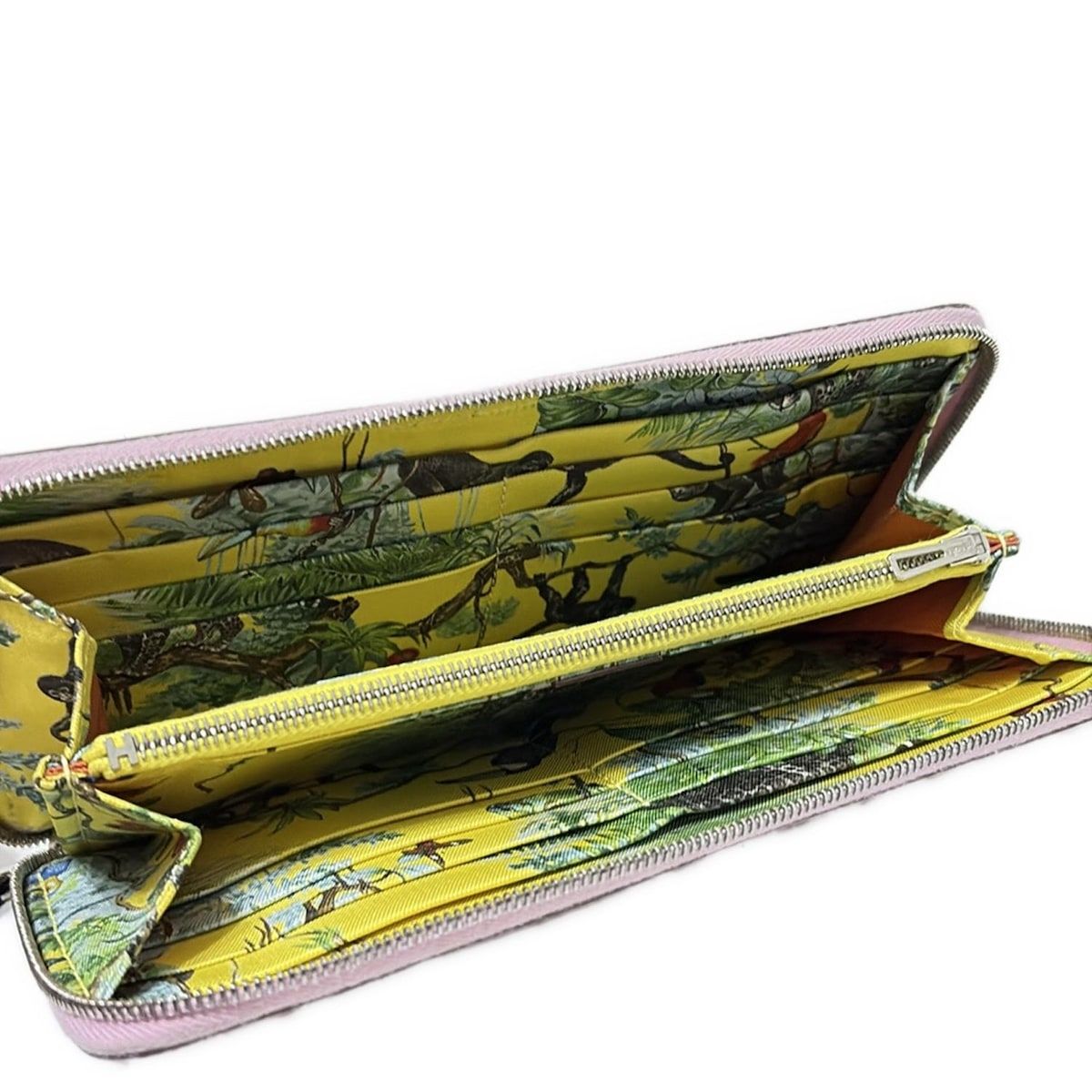 HERMES(エルメス) 長財布 アザップロングシルクイン ピンク ラウンド