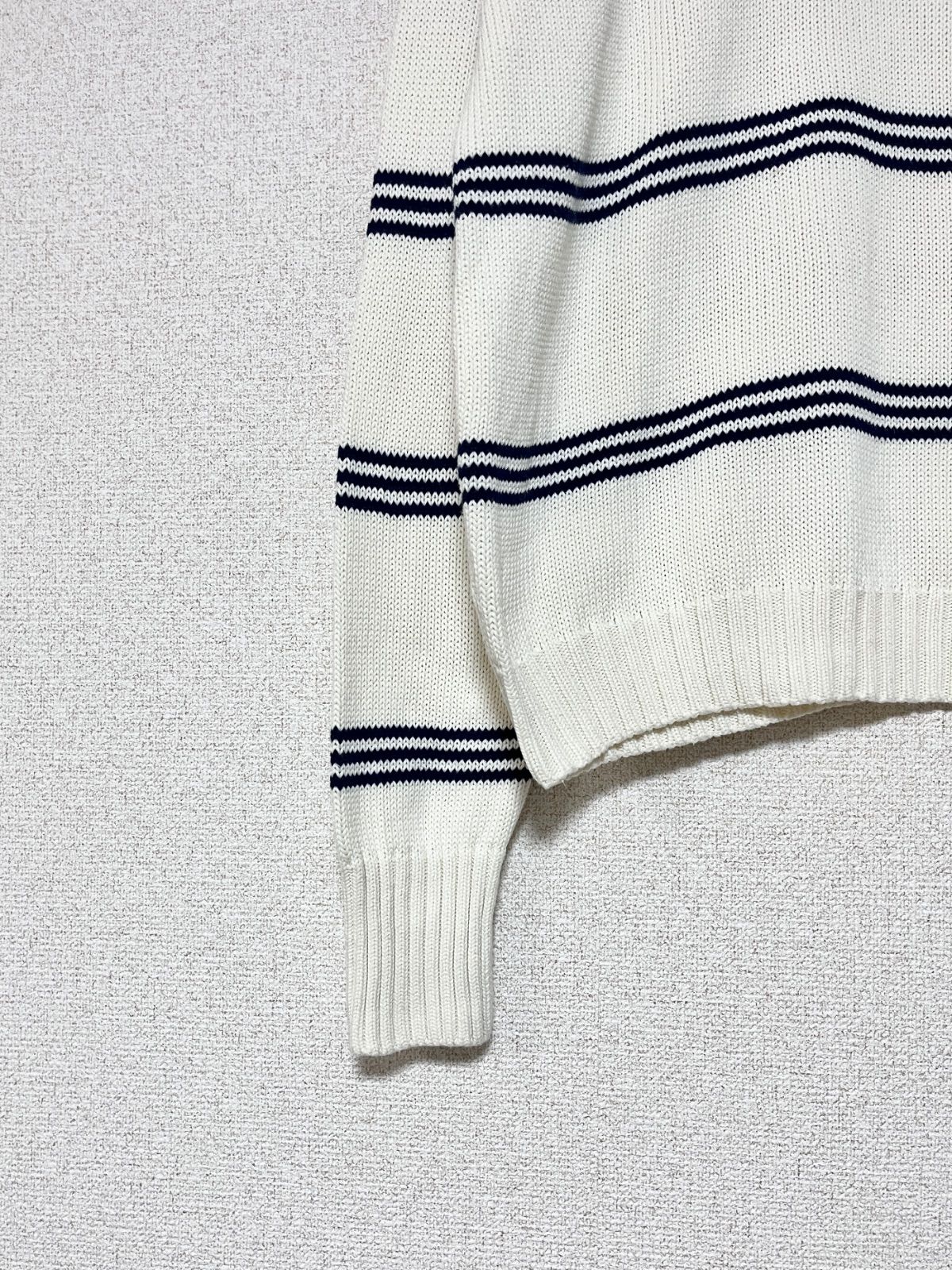 Polo RALPH LAUREN】90-00s コットンボーダーニット L ポロラルフ