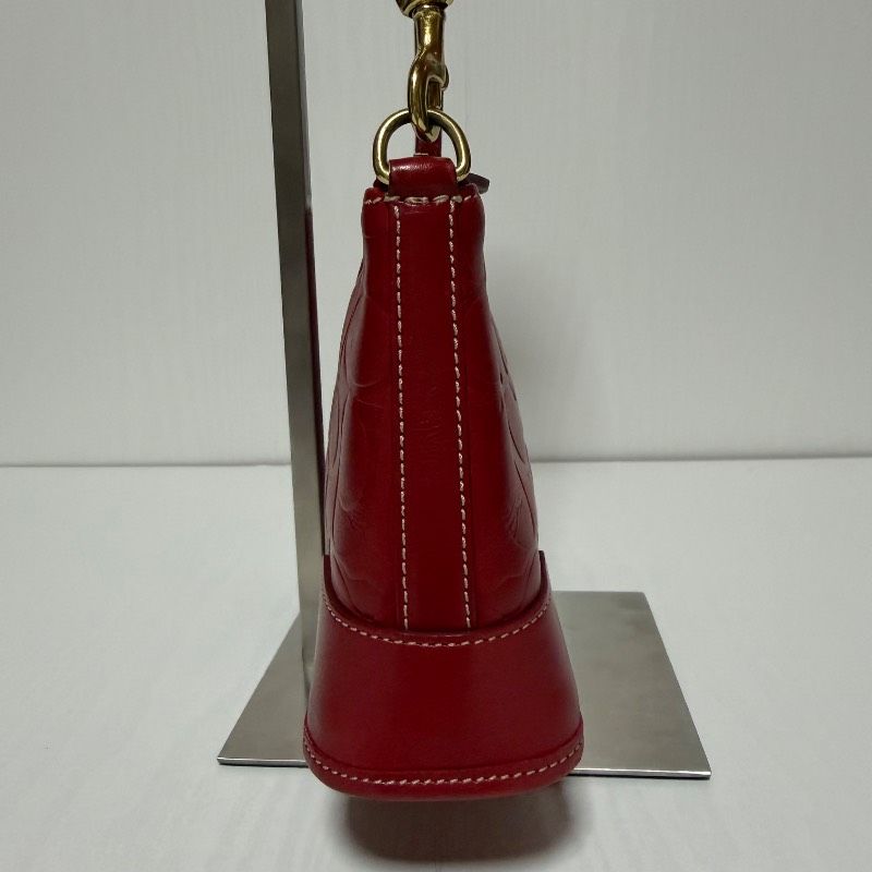 美品 Coach コーチ アクセサリーポーチ レッド 赤 バニティ 美品/箱付き】COACH コーチ アクセサリーポーチ ワンショルダーバッグ
