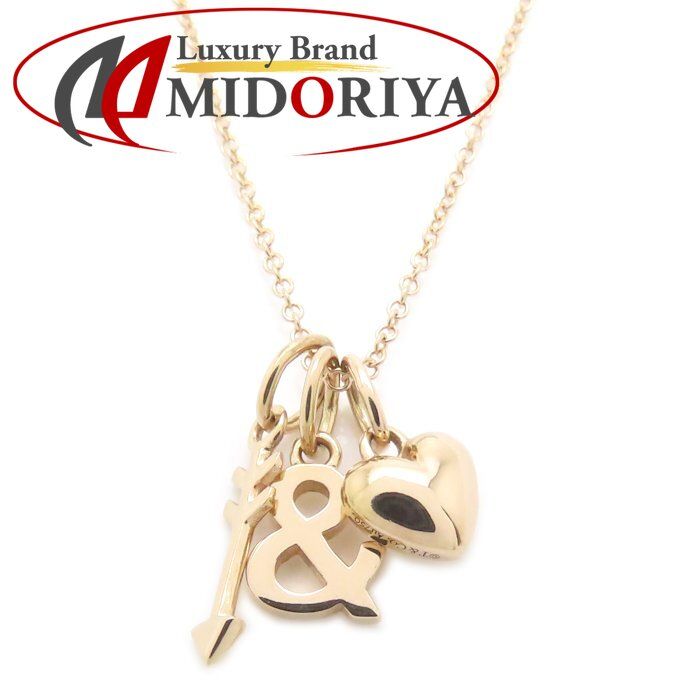 TIFFANY&Co. ティファニー ハート＆アローチャーム ネックレス K18PG