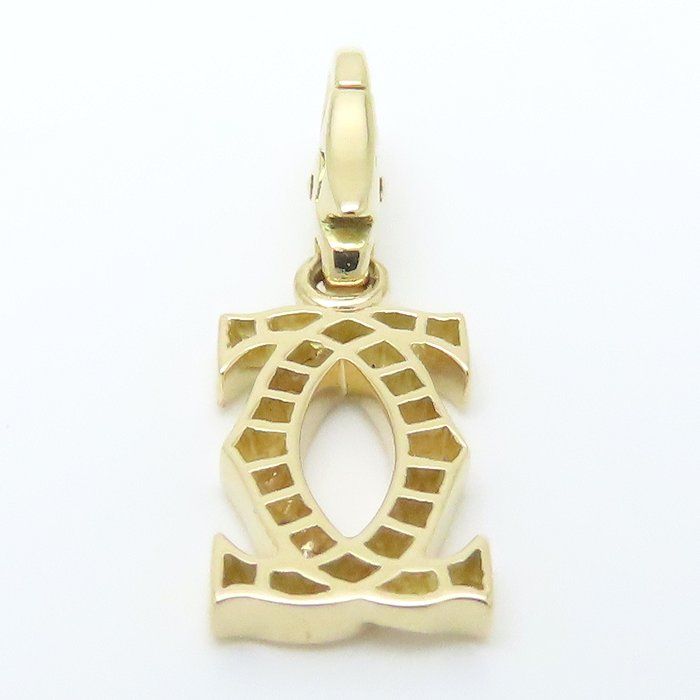 CARTIER カルティエ 2C チャーム ペンダントトップ ダイヤモンド K18YG