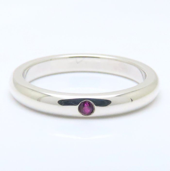 TIFFANY&Co. ティファニー スタッキングバンド リング 指輪 ルビー 10