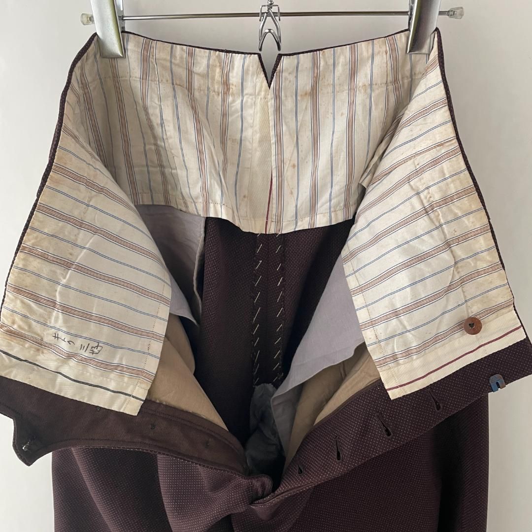 50s vintage ウールスラックス ツータック DEPONIRT 50s ヴィンテージ