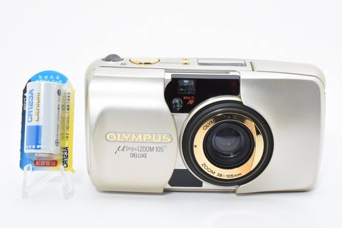 ☆極上品☆オリンパス OLYMPUS μ [mju:] ZOOM 105 DELUXE 《CR123A付属