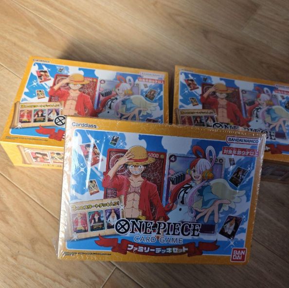 トリーヴァ ワンオン ワンショット デッキ 未使用 セット メルカリ便 ONE PIECE ファミリーデッキセット シュリンク付 未開封 - メルカリ