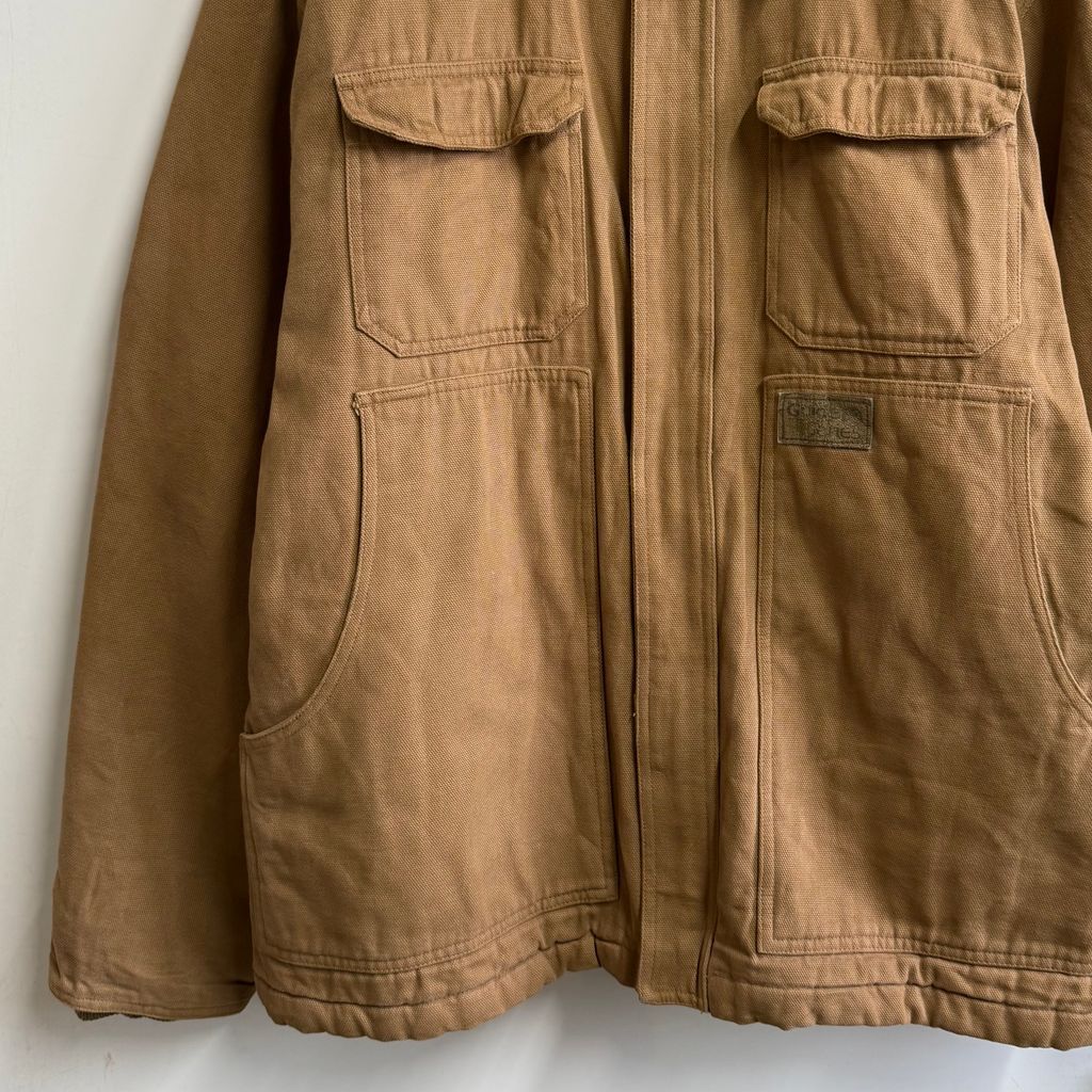 Guide series キャンバスワークジャケット ダック地 裏起毛 襟