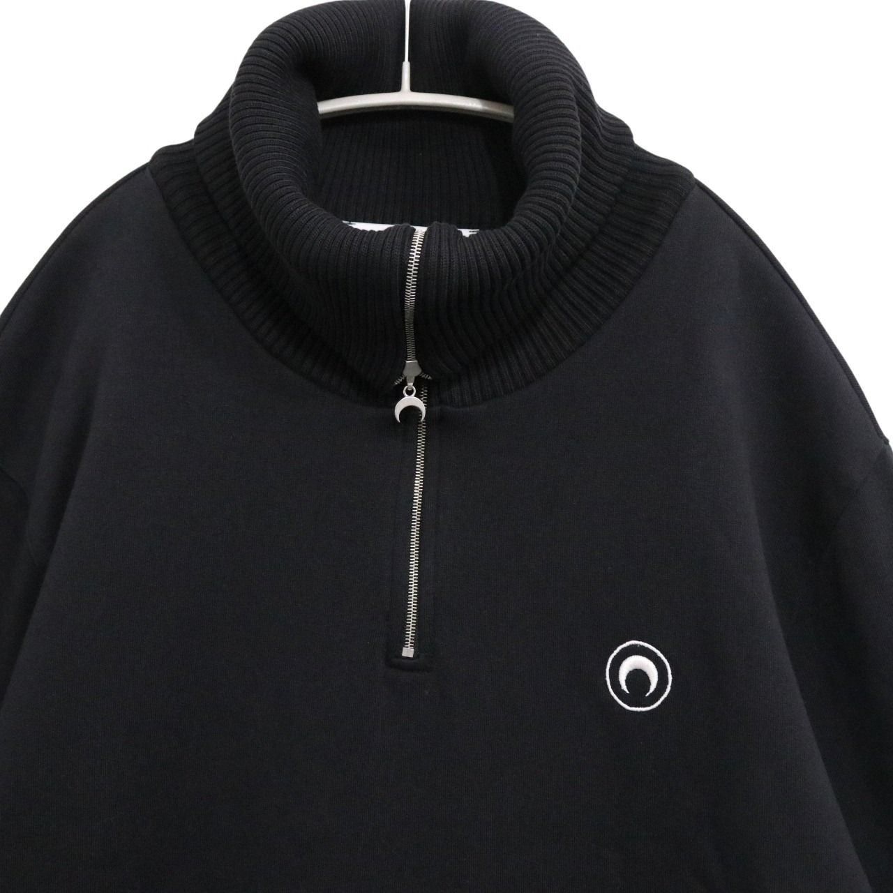 中古A】MARINE SERRE マリーンセル M メンズ ハーフジップ スウェット 