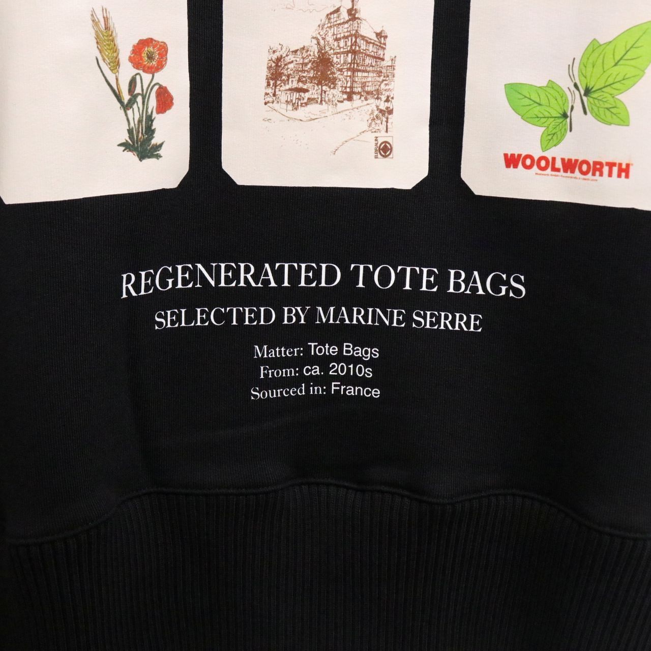 中古A】MARINE SERRE マリーンセル M メンズ ハーフジップ スウェット 