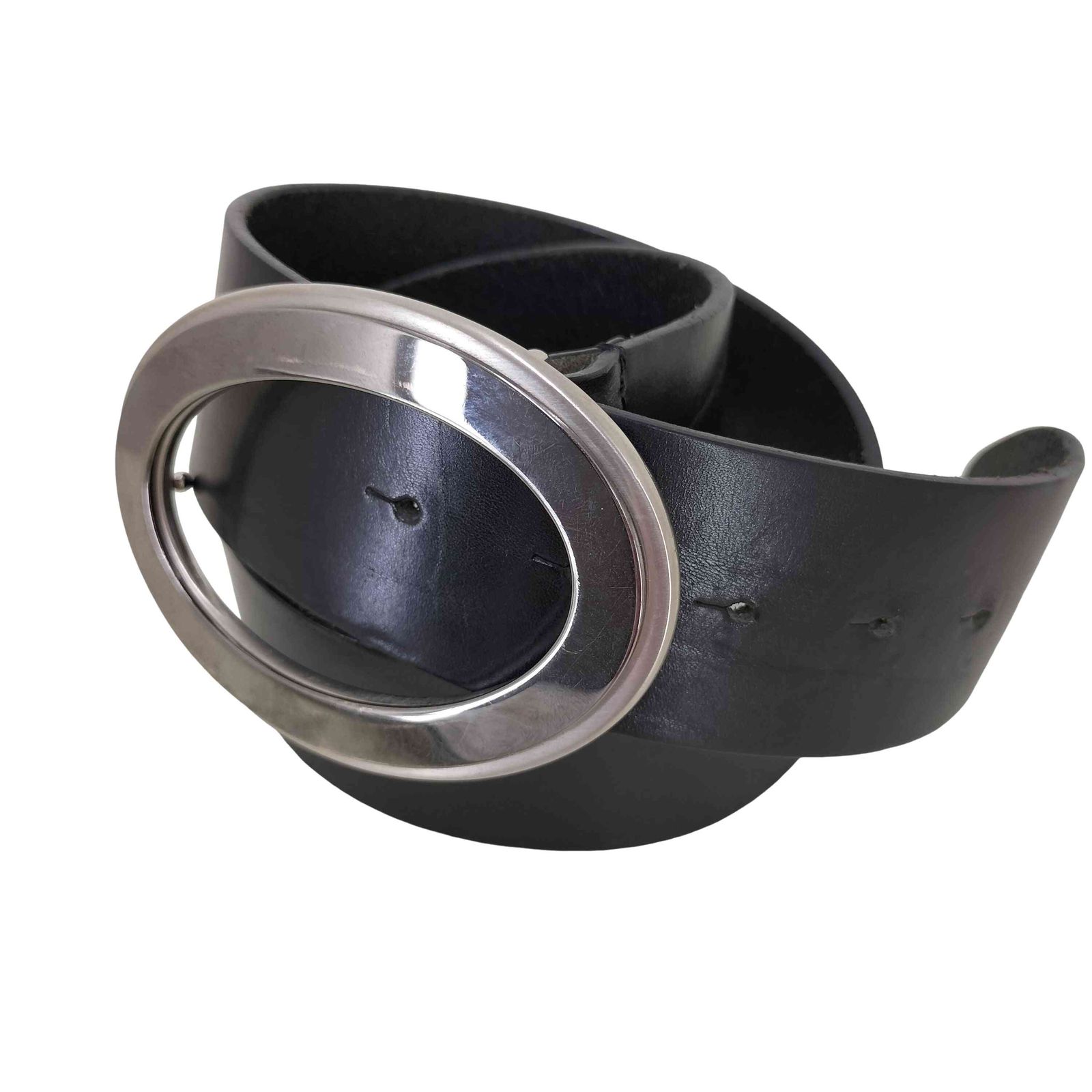 未使用保管品　00s ドルチェ&ガッバーナ　ベルト　バックル　y2k ドルチェアンドガッバーナ DOLCE&GABBANA 00s オーバルバックル レザー