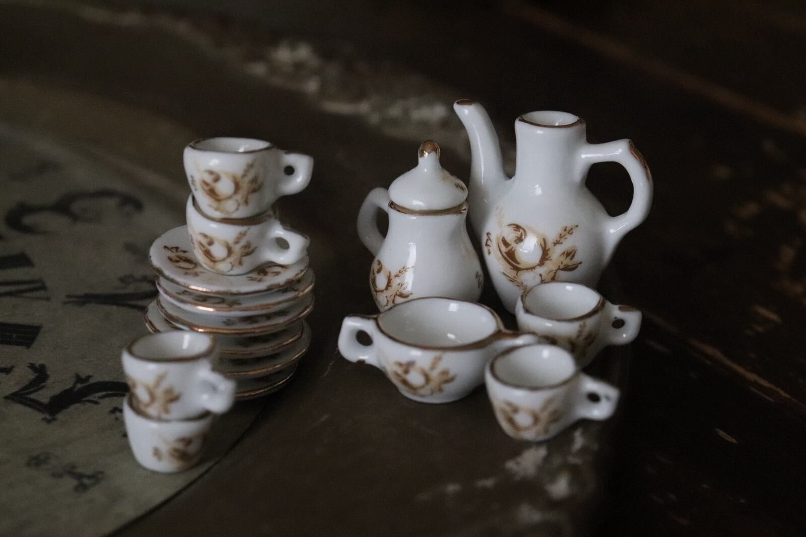 No.W33 訳あり ミニチュア 陶器食器set 訳あり小さな陶器set - メルカリ