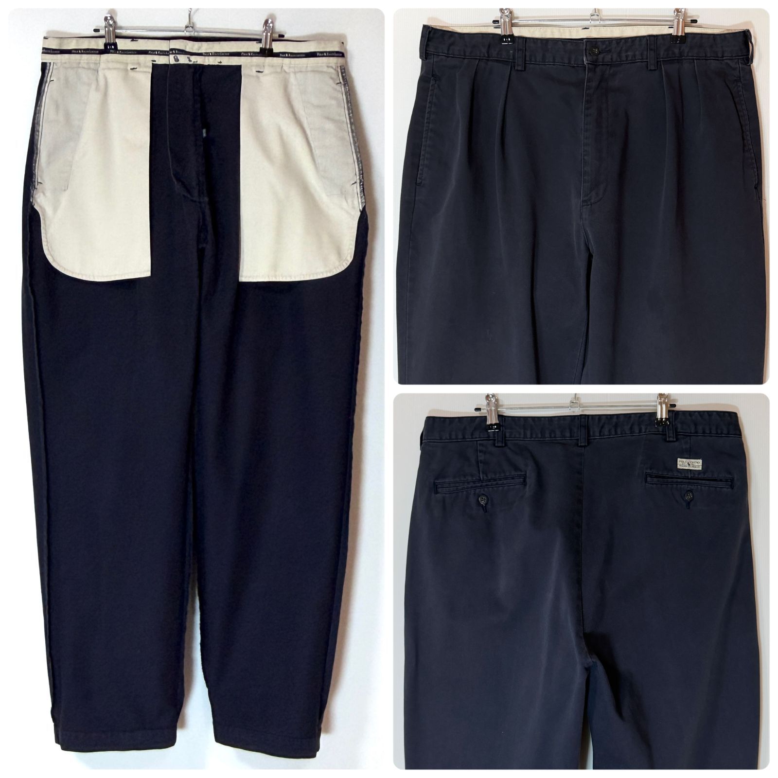 90s Polo Ralph Lauren ポロラルフローレン ツータック チノパン