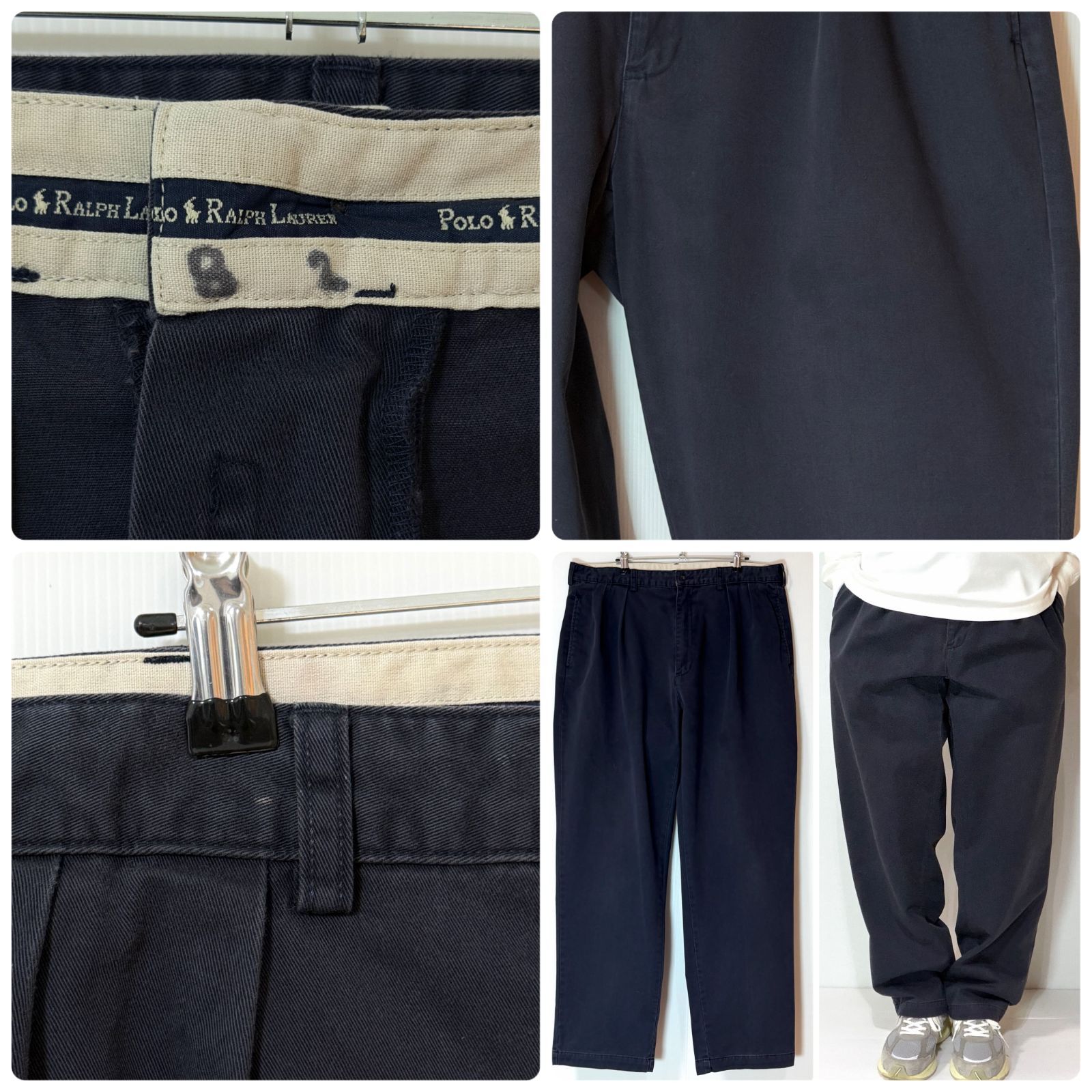 90s Polo Ralph Lauren ポロラルフローレン ツータック チノパン