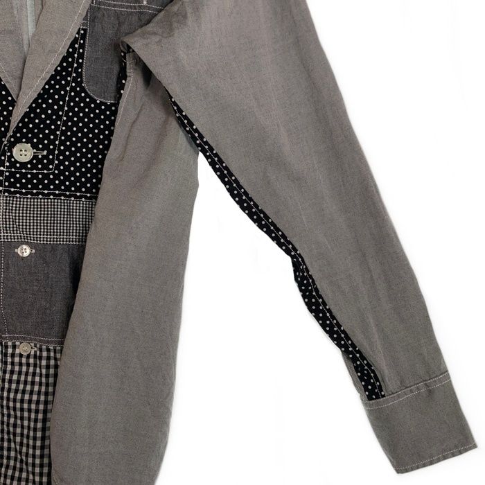 GANRYU ガンリュウ 14SS 3B テーラード シャツジャケット チェック