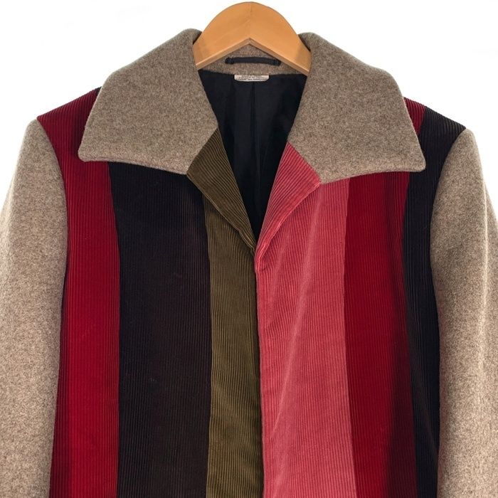 COMME des GARÇONS ブラウンコーデュロイ　コート ジャケット　M COMME des GARCONS SHIRT(コムデギャルソンシャツ) 90's Nylon collar
