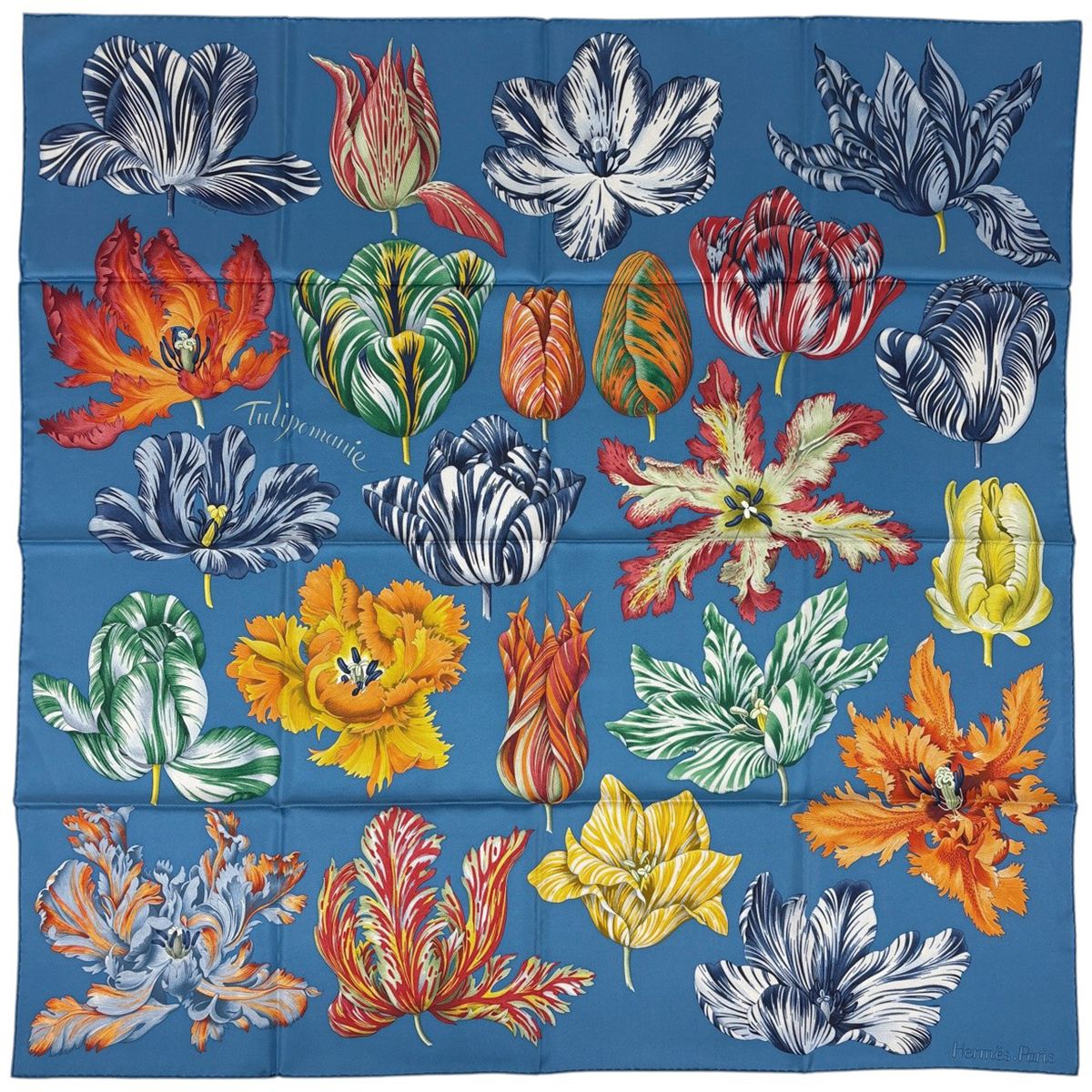 エルメス HERMES カレ 90 TULIPOMANIE チューリップマニア スカーフ