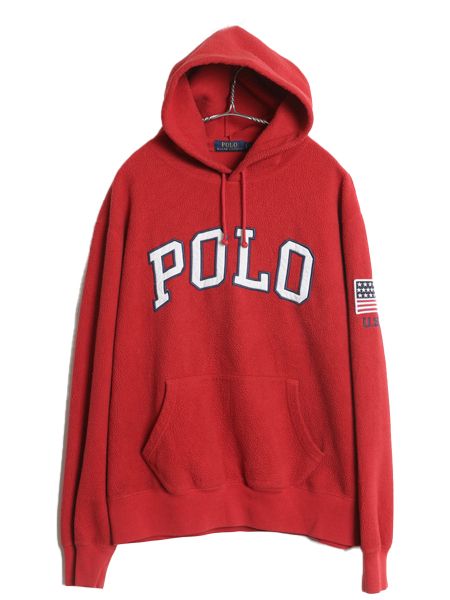 ポロ ラルフローレン フリース パーカー ジャケット メンズ L / 古着
