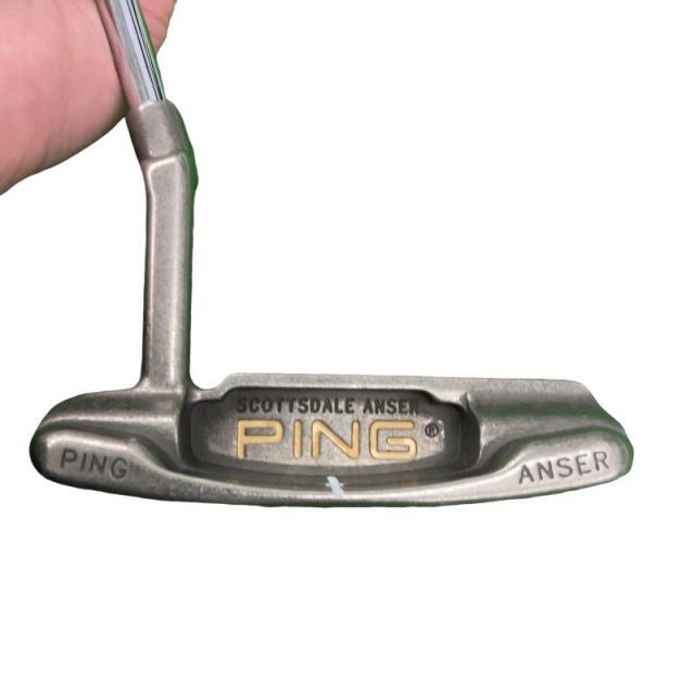 激レアPING ANSER復刻版 ニッケルパター 中古】 ピン ANSER SCOTTSDALE PING ニッケル パター PT スチール