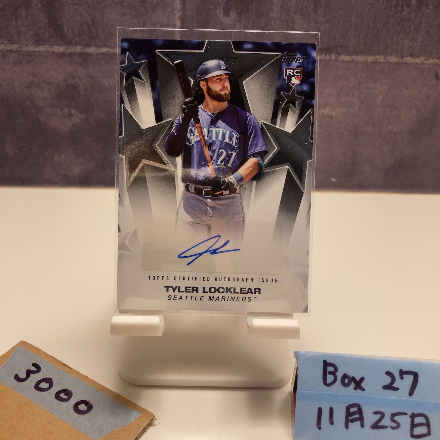 2025 Topps Tyler Locklear 直筆サインカード Seattle Mariners First