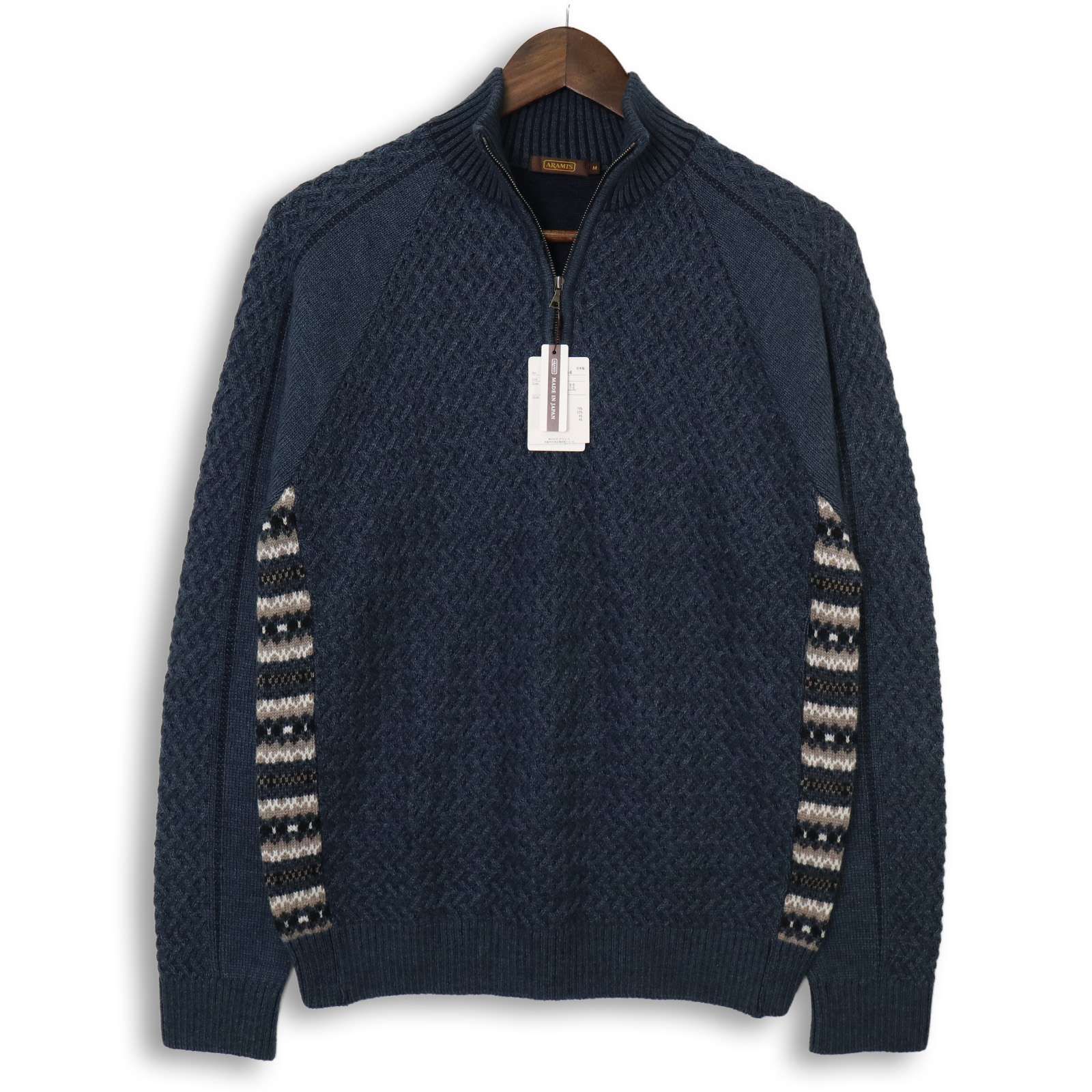 新品 未使用】 ARAMIS アラミス ウール☆ アルパカ シルク混 切替 