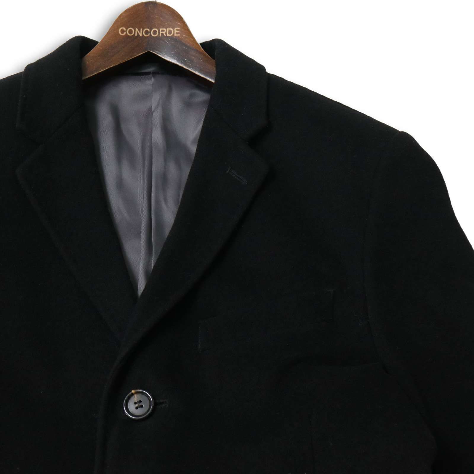 DKNY ダナキャラン 秋冬☆ メルトン ウール チェスター コート Sz.48