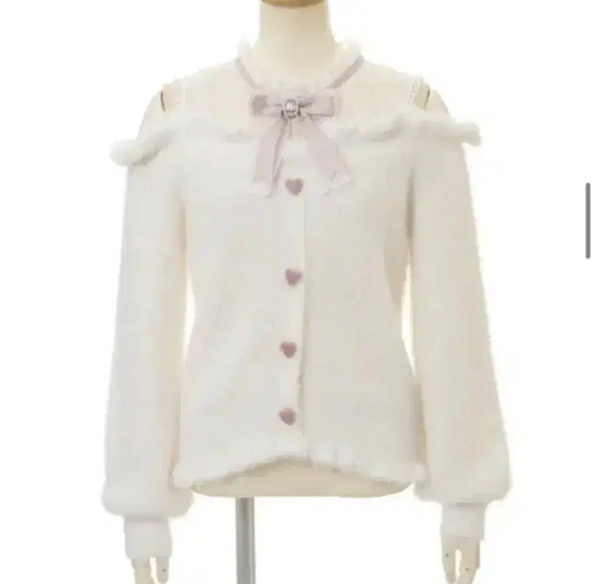 LIZLISA リズリサ 地雷 量産型 ニット 正規品) リズリサ LIZ LISA アンゴラ オフショルダー ニット 量産型