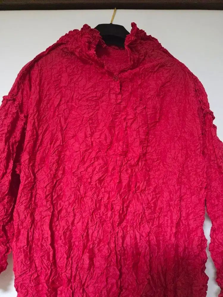 イッセイミヤケme メレンゲトップ長袖ブラウス イッセイミヤケme