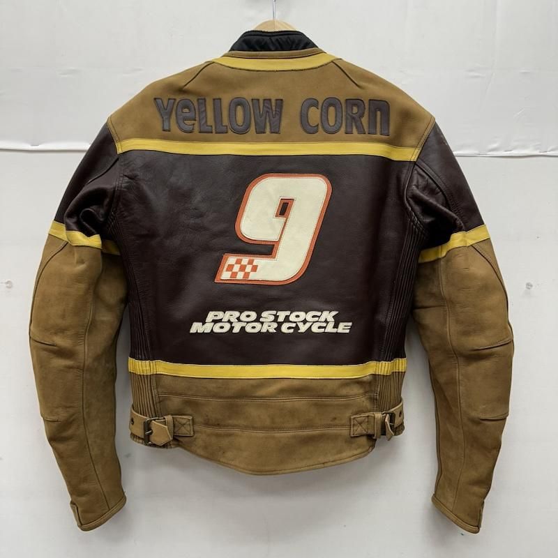 イエローコーン BRP レーシング レザー ジャケット ライナー付 メンズ