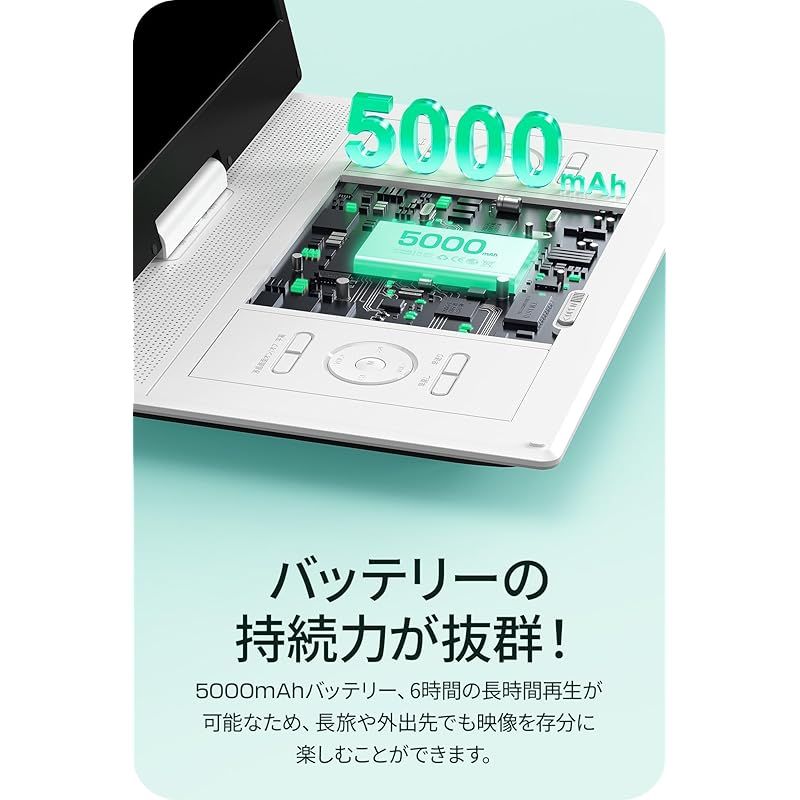 Surfola ポータブルDVDプレーヤー 16.9型 CDプレーヤー 14.1インチ液晶