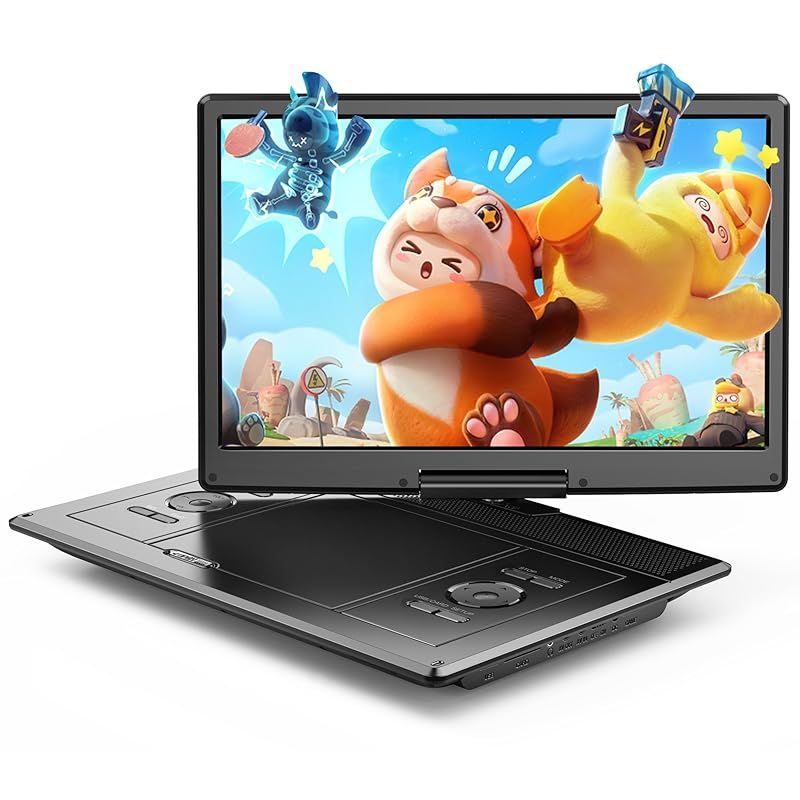 Surfola ポータブルDVDプレーヤー 16.9型 CDプレーヤー 14.1インチ液晶