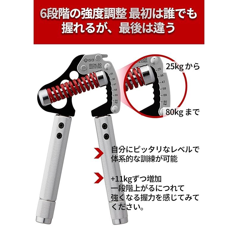 GD) IRON GRIP EXT 80 ハンドグリップ (25~80kg) 握力トレーニング