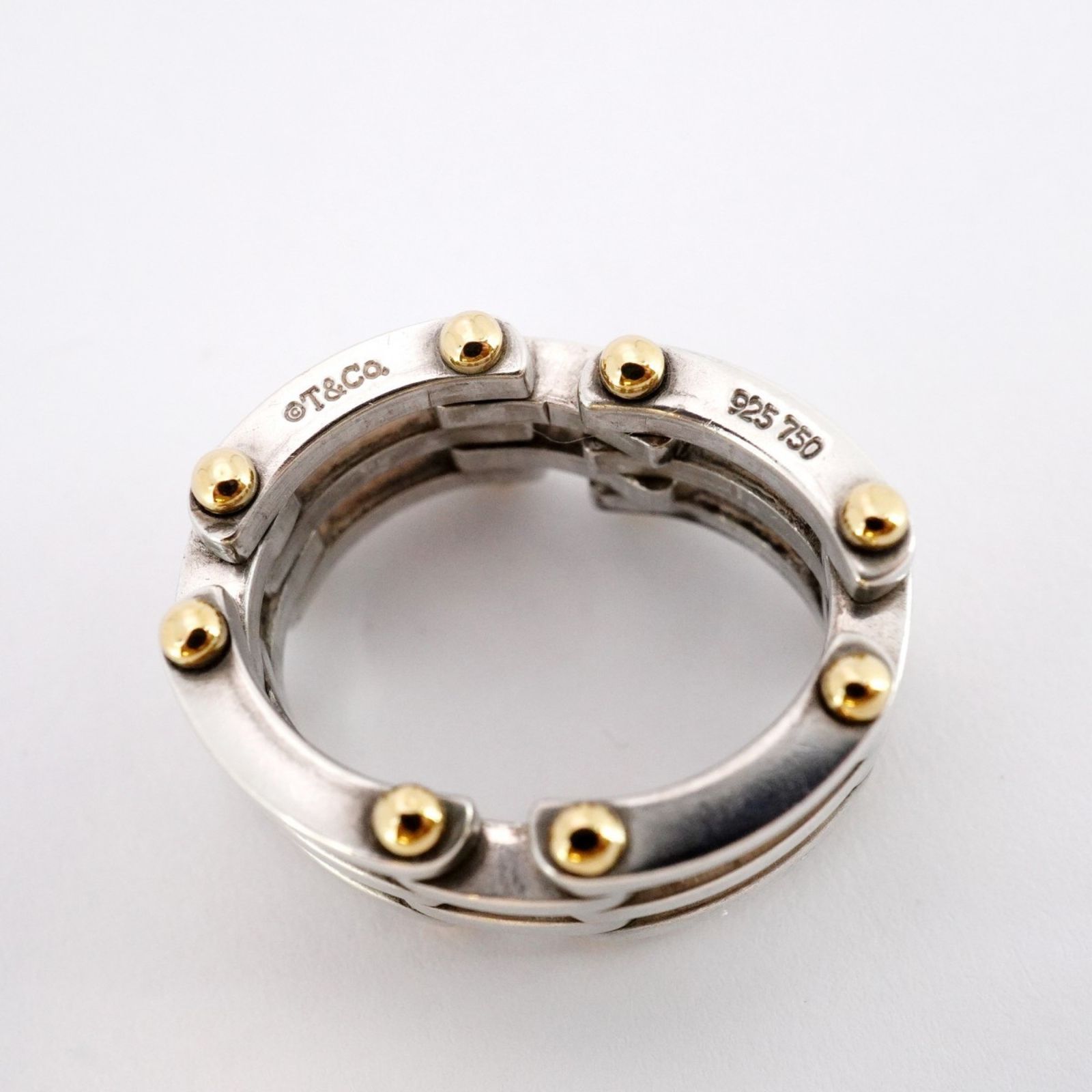 ティファニーシルバー　ゴールド　バングル&リング ティファニー(Tiffany) ティファニー リング ゲート 18KYG イエロー